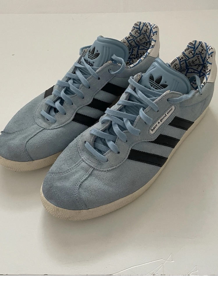 Adidas Have A Good Time Gazelle Blue Suede Sneakers Men Us 13 G54785 Rare